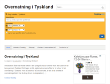 Tablet Screenshot of overnatningtyskland.dk